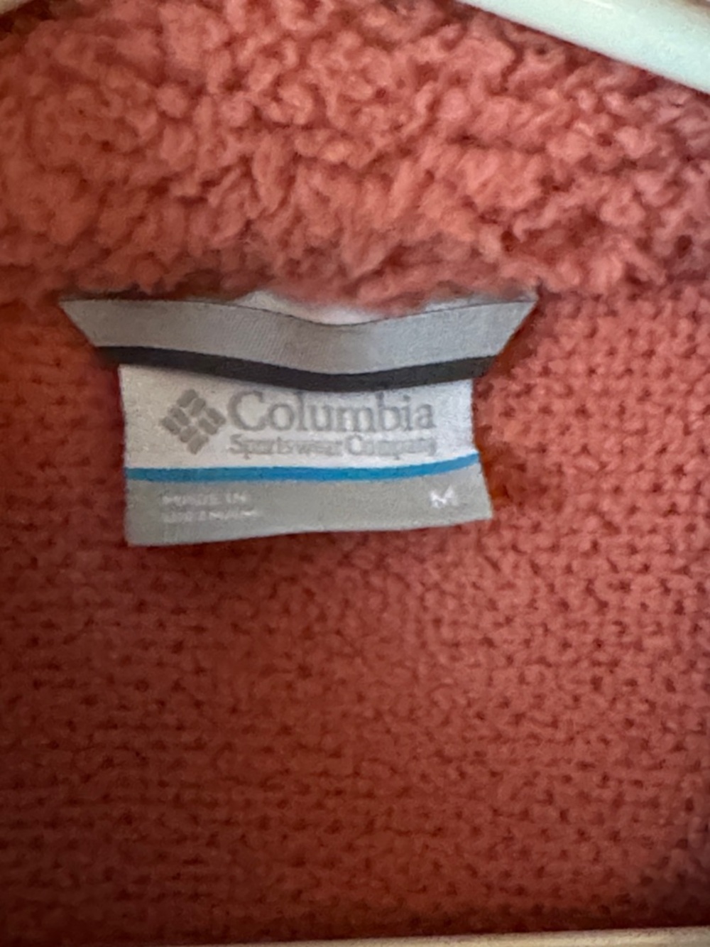 Columbia Ladies Coral Sherpa Jacket - Warm Zip Front Sz M - Picture 2 of 7